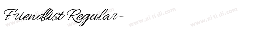 Friendlist Regular字体转换